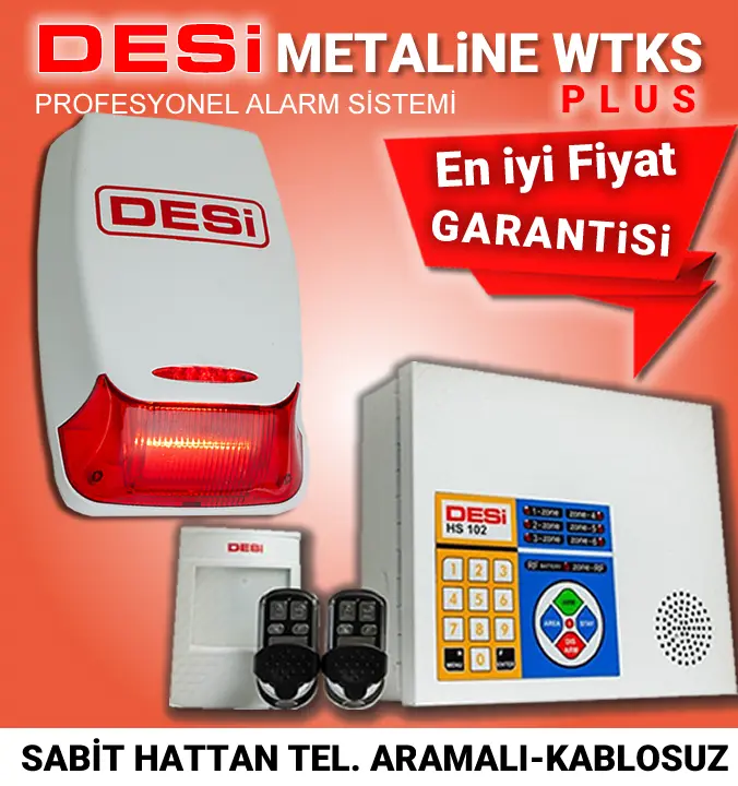 Desi Metaline WTKS PLUS RF Kablosuz Alarm